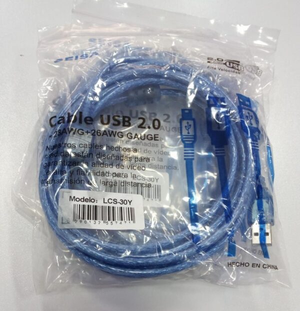 7663 LCS-30Y USB MALE TO USB FEMALE 3M - Image 2