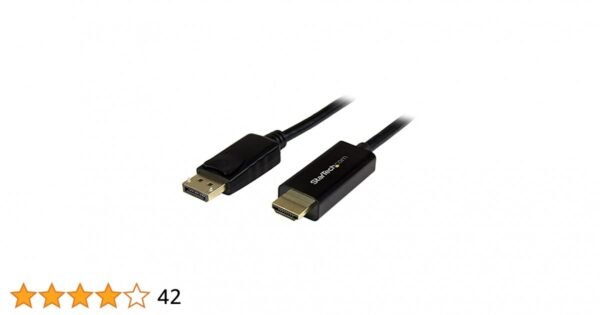 7651 STARTECH.COM CABLE DISPLAYPORT TO HDMI DP2HDMM1MB - Image 4