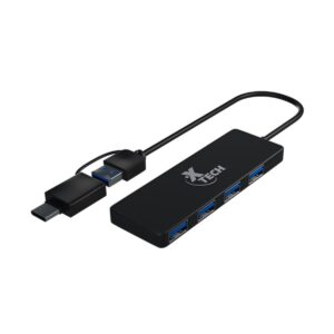 5502 XTECH XTC-390 TYPE C OR USB, 4 PORTS USB
