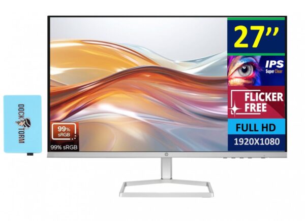 HP Series 5 27 inch FHD White Monitor - 527sw - Image 3