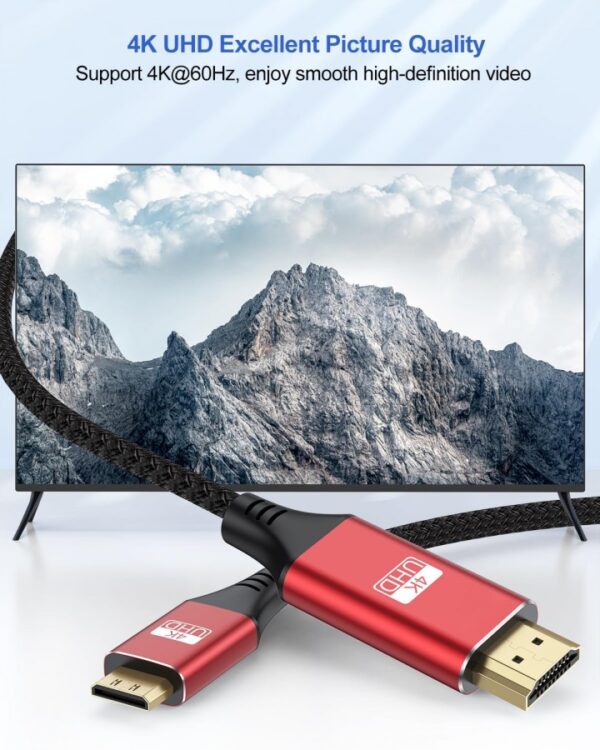 5478 Mini HDMI to HDMI Cable 3FT, - Image 5