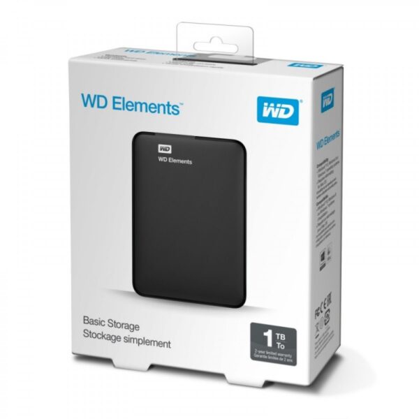 Hard Drive WD Elements Portable HDD WOBUZG001BBK-WESN - Image 3