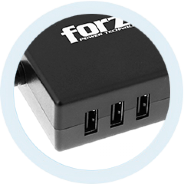 5875 FNA-790 UNIV FORZA UNIVERSAL POWER ADAPTER 110/220V 90W NEMA 3USB - Image 4
