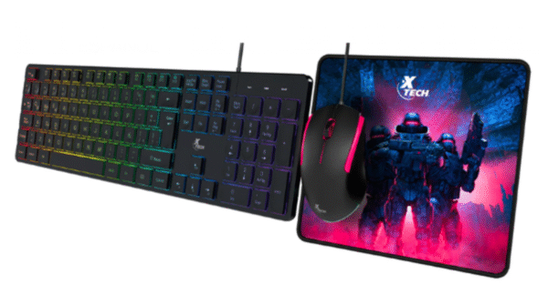8764 XTK-535S XTECH HASHA GAMING KYBD WRD MOUSE AND MOUSE PA