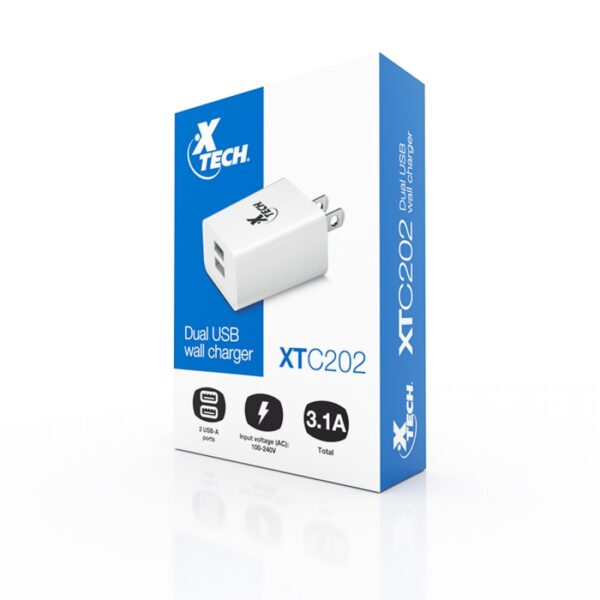8095 XTC-202 DUAL USB WALL CHARGER - Image 2