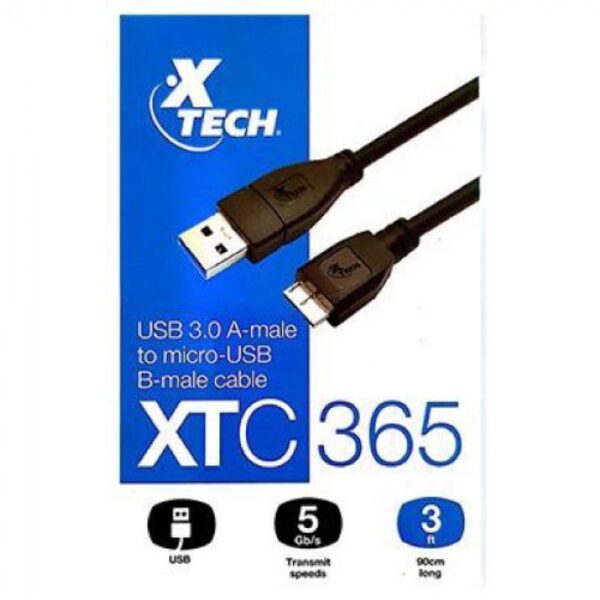 8064 XTECH XTC-365 CABLE USB TO  MICRO USB - Image 2