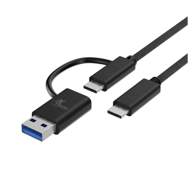 6719  XTECH XTC-532 2 EN 1 USB-C TO USB-C Y USB-A 2.0 - Image 3