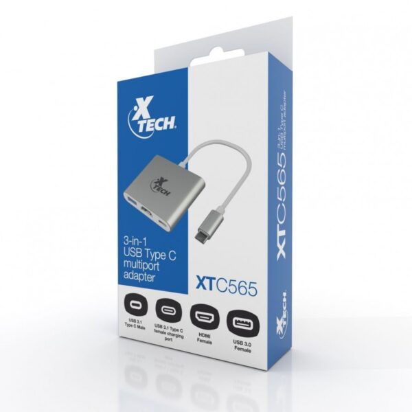 8021XTECH XTC-565 ADAPTER USC C- HDMI, USB - Image 2