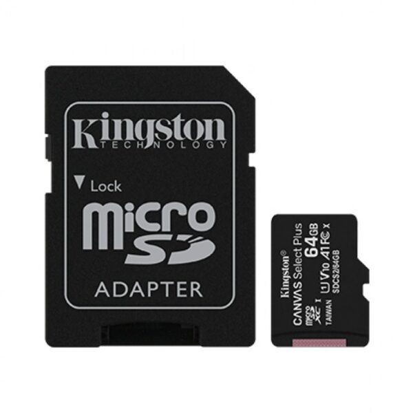 4999  KINGSTON SD CARD CANVAS SELECT PLUS SDCS2/64GB