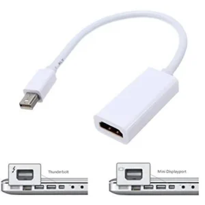 8076 MINI DISPLAY PORT  TO HDMI OR VGA FEMALE ADAPTER