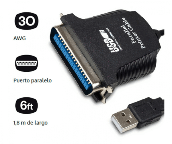 8008 XTECH USB - A 36 XTC-318  CABLE USB TO PARALLEL - Image 4