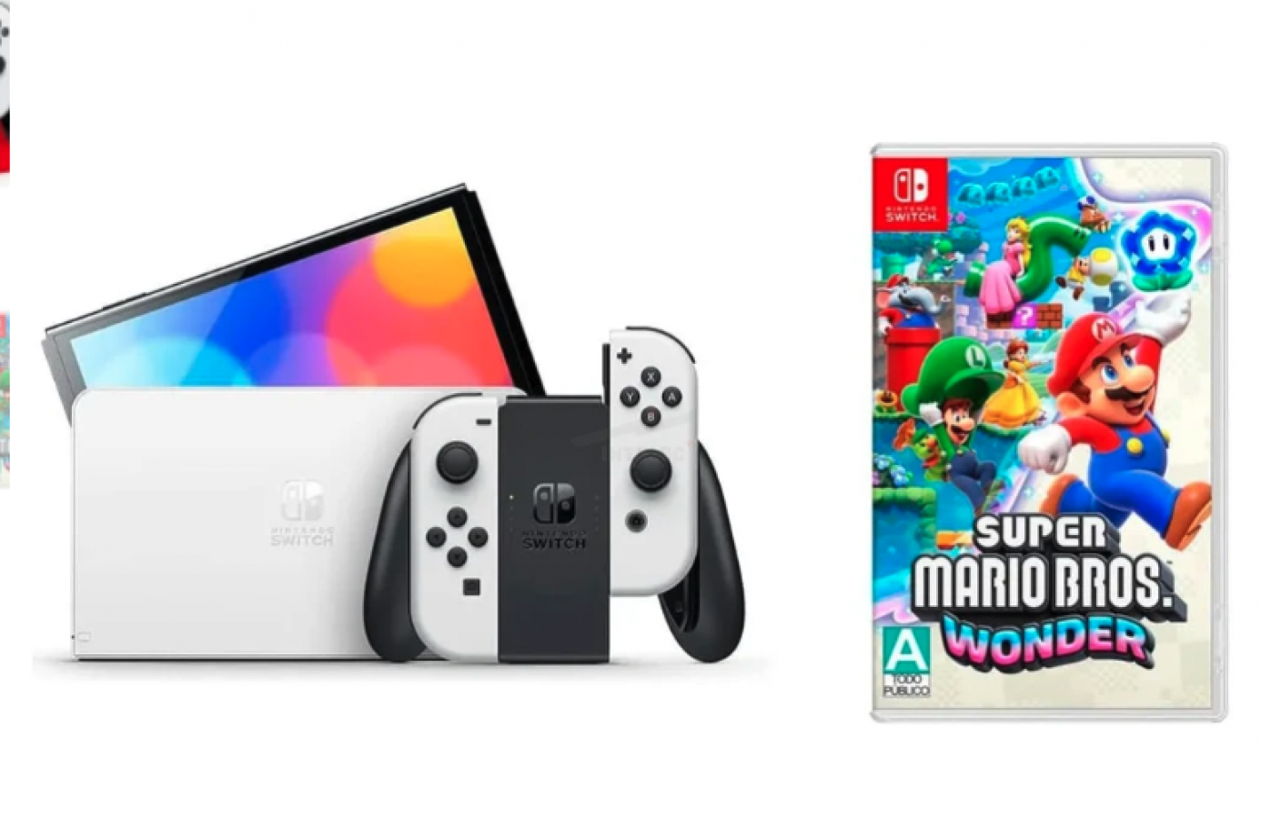 5835 Nintendo Switch OLED + Super Mario Wonder - Image 2