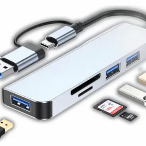 5873 SEISA CARD READER TIPO C + USB 3.0 - CQT-2302