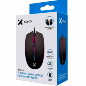 5946 XTECH XTM-218 OPTICAL MOUSE WITH LIGHTS