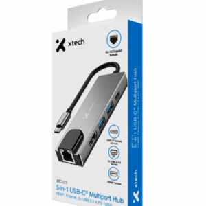5994 XTECH XTC-572 - 5-IN-1- USB C MULTIPORT HUB