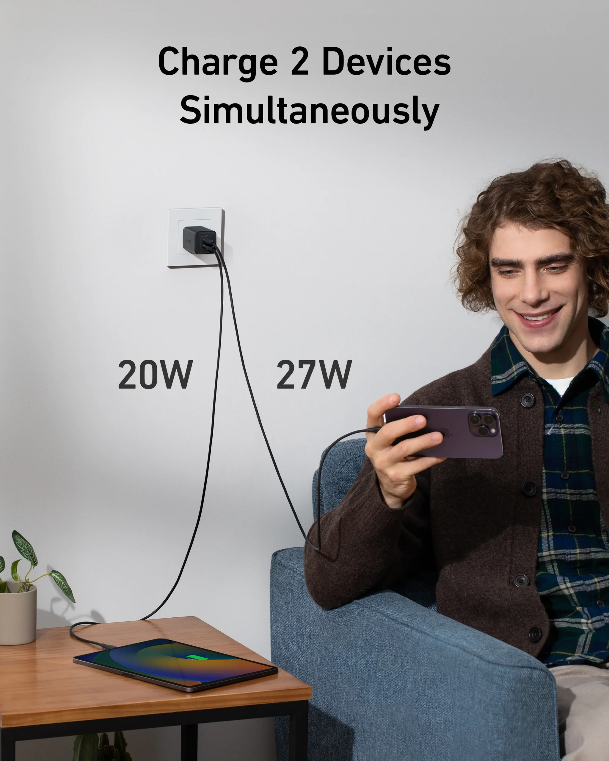 6055 Anker 523 Charger (Nano 3, 47W) A2039112 - Image 2